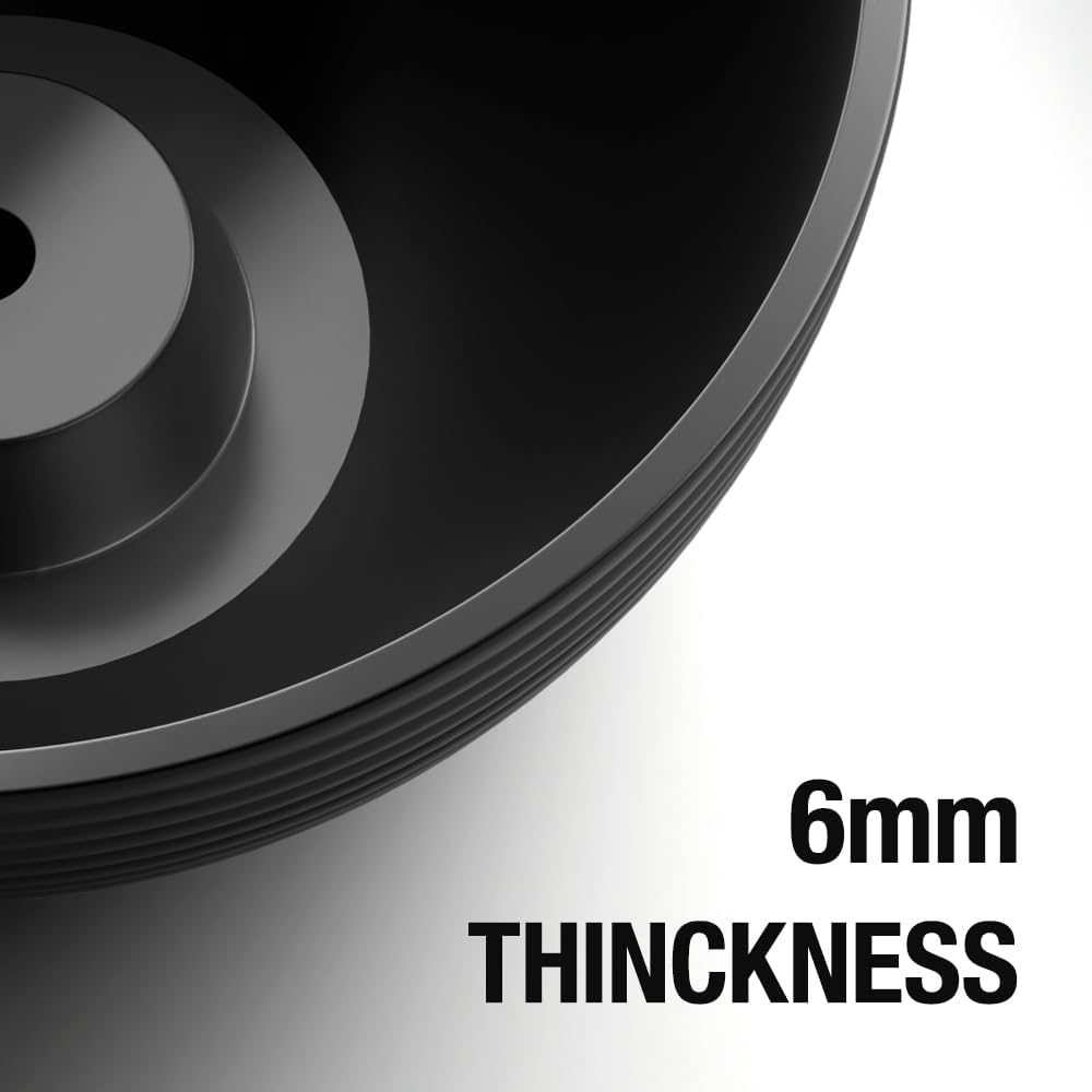 Line Pattern 10 Inch Hanging Planter for Indoor Outdoor Plants, 2 Pack Round Hanging Pots for Plants (Black)