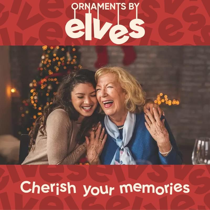 3D Peeking Family of 5 Ornament 2025 Personalized Family Christmas Ornaments 2025 | Staircase Personalized Tree Ornaments for Grandchildren, Siblings & Grandkids Xmas Tree with Gifts of Five Ornament