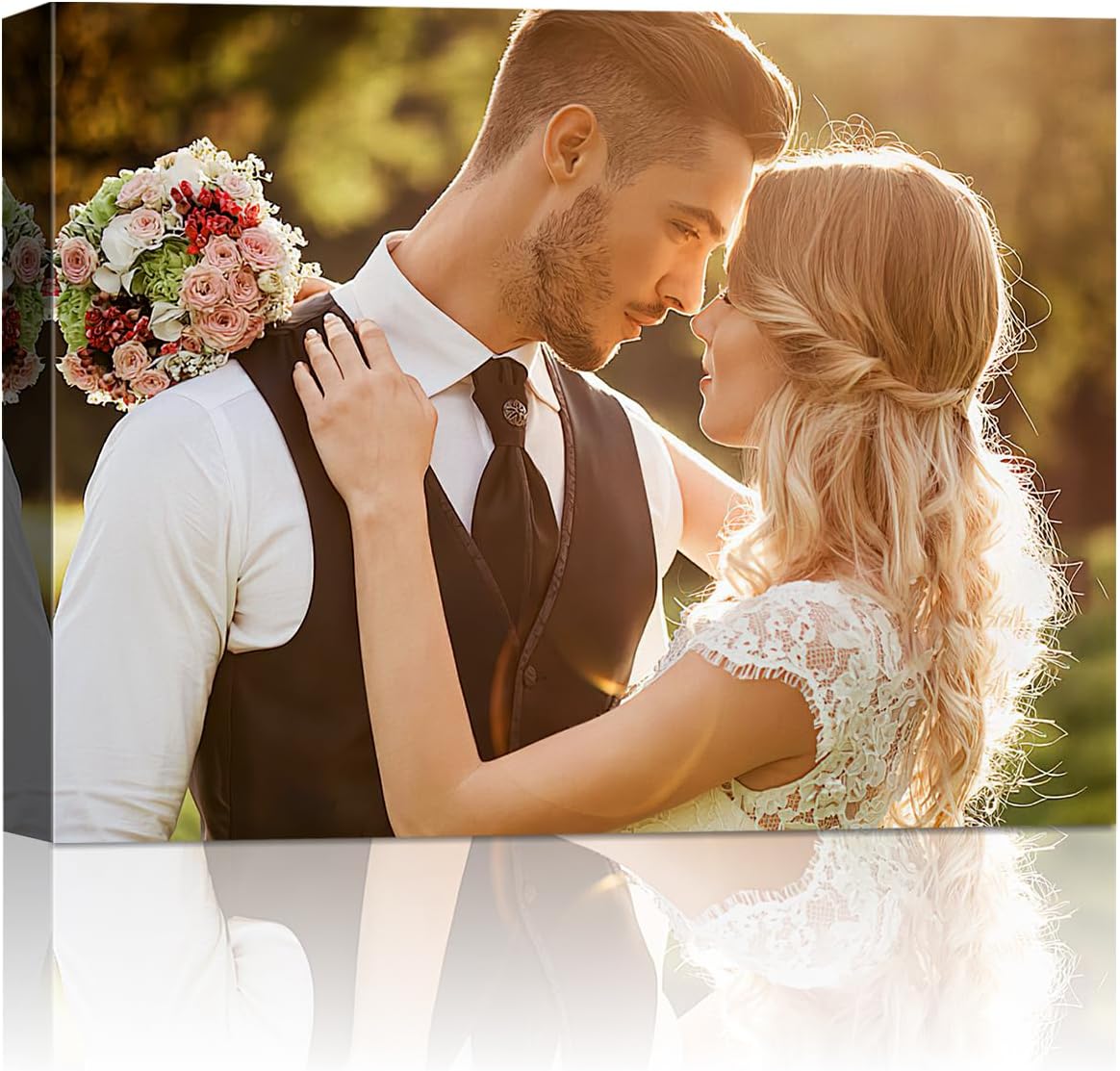 AbcCustomize Canvas Prints with Your Photos,Custom Canvas Wall Art for Bedroom, Living Room, Farmhouse Decor,Personalized Gifts Canvas Prints for Family,Friend,Lover,Pet