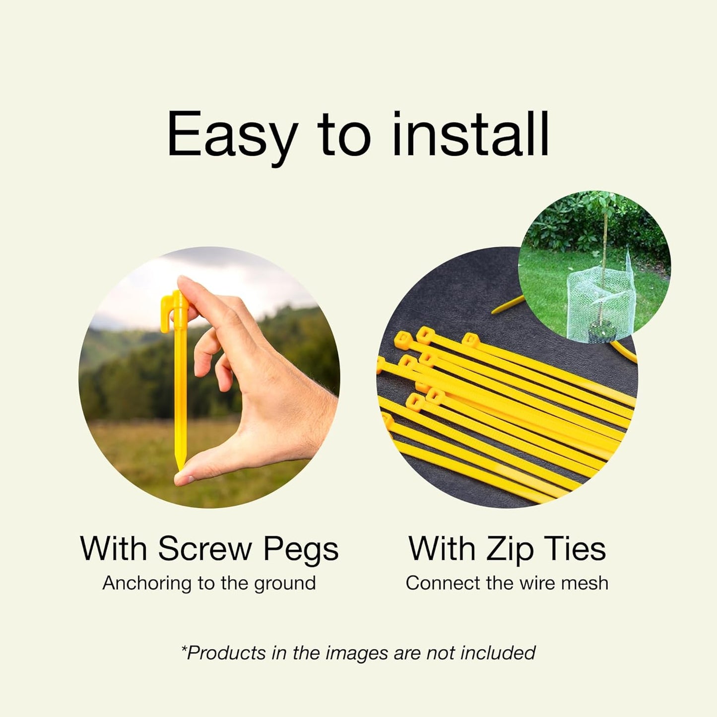 MaPorch Plastic Wire Mesh Fence - White, 15.71" x 10 ft - Plastic Chicken Wire Fencing for Dogs, Rabbits & Poultry - Chicken Netting - Snake Barrier - Balcony Netting for Pets - Balcony Cat Barrier