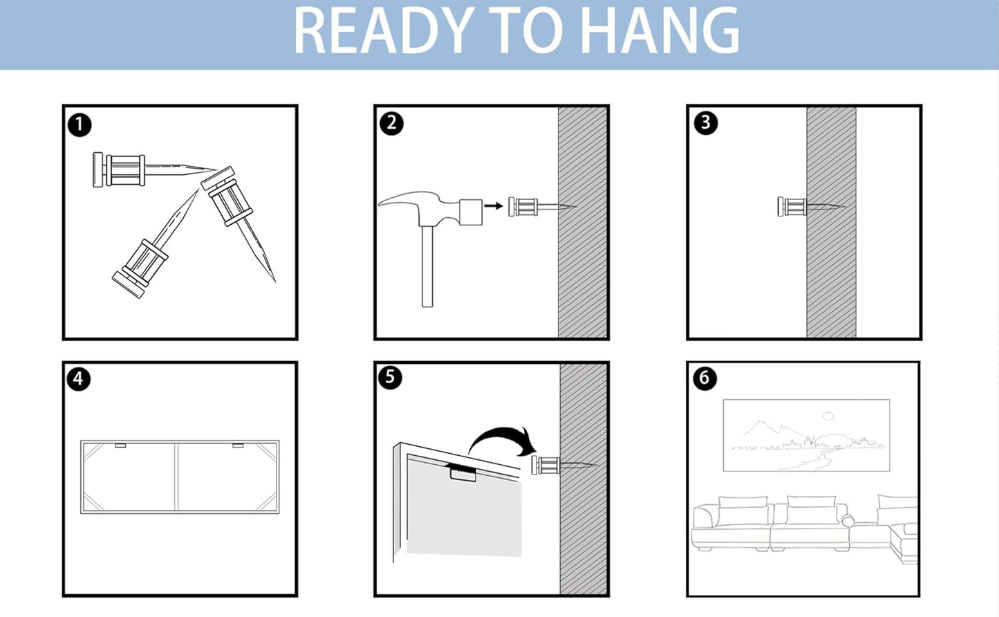 Mofutinpo Blue Wall Art Large Canvas Art Wall Decor Abstract Wall Art Blue Modern Home Decor Office Wall Decor Home Decorations for Living Room Minimalist Bedroom Artwork 29×58IN