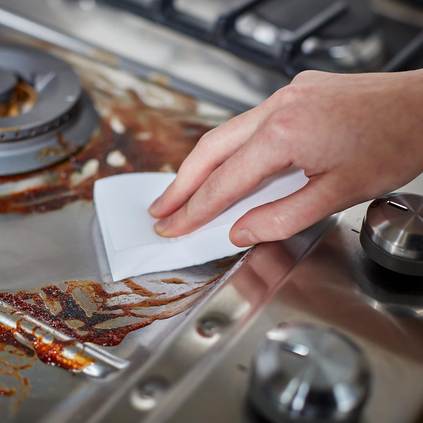 Amazon Basics Extra Durable Eraser, Cleaning Sponges, Removes Scruff Marks and Dirt from Any Surface (2 Packs of 7)