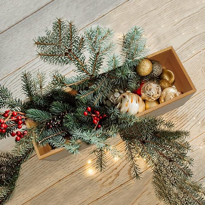 Bamboo Drawer Organizer - Kitchen Utensil Organizer Silverware Tray Cutlery Holder,Office Desk Supplies and Accessories (8.9x3x2.6 inch)