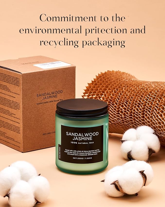 M&SENSE Woody Blush - Rose Vetiver Scented Candles 7.05oz 50 Hour Long Lasting Burn Non Toxic Natural Luxury Candle Gifts for Women,Aromatherapy Gifts for Relaxing Spa