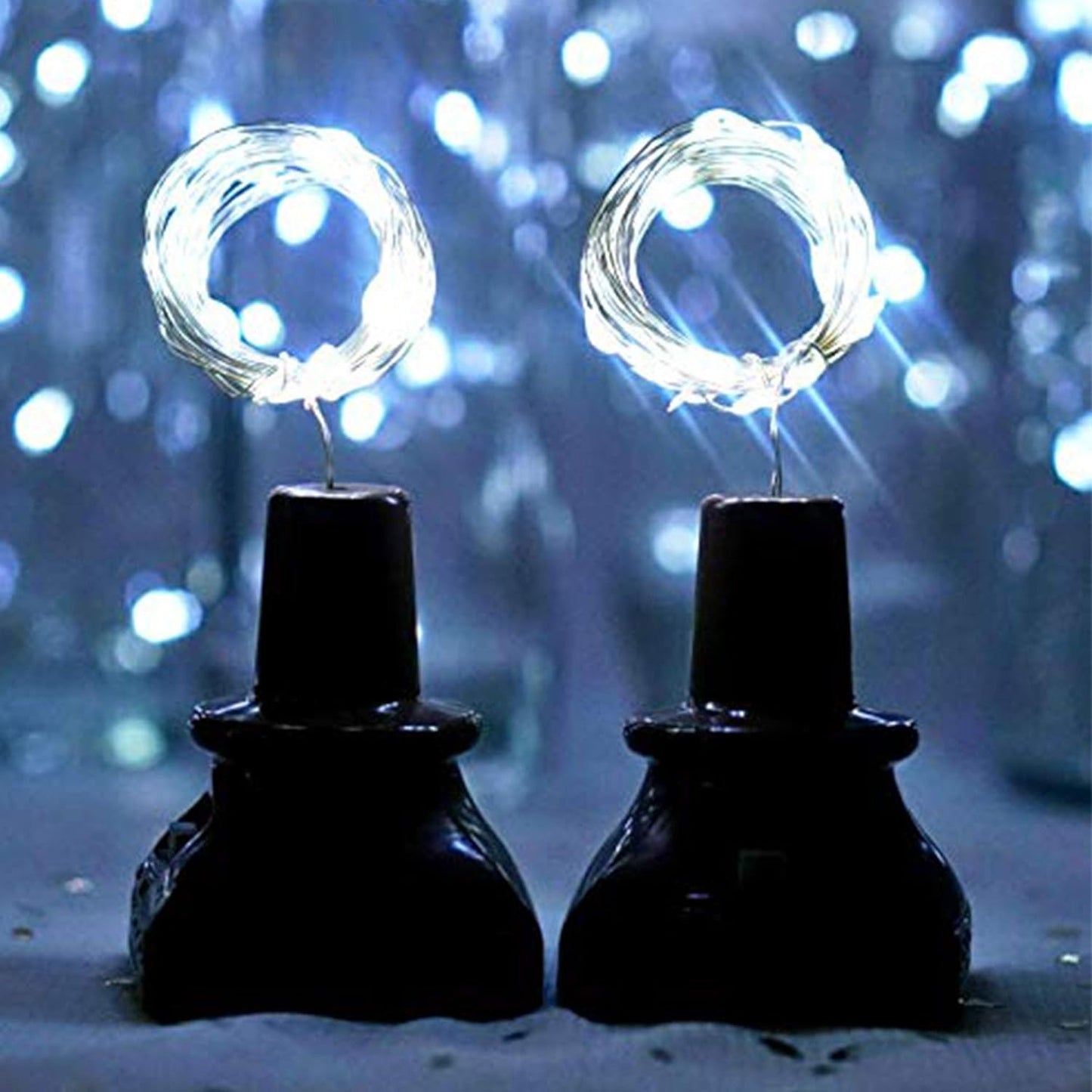 YJFWAL Upgraded 12 Pack Solar Wine Bottle Lights, 20 LEDs Waterproof Copper Light, Bottle Light Fairy Cork String Lights for Yard Patio Decor, DIY Birthday Gift for Mom Grandma Girlfriend(Cool White)