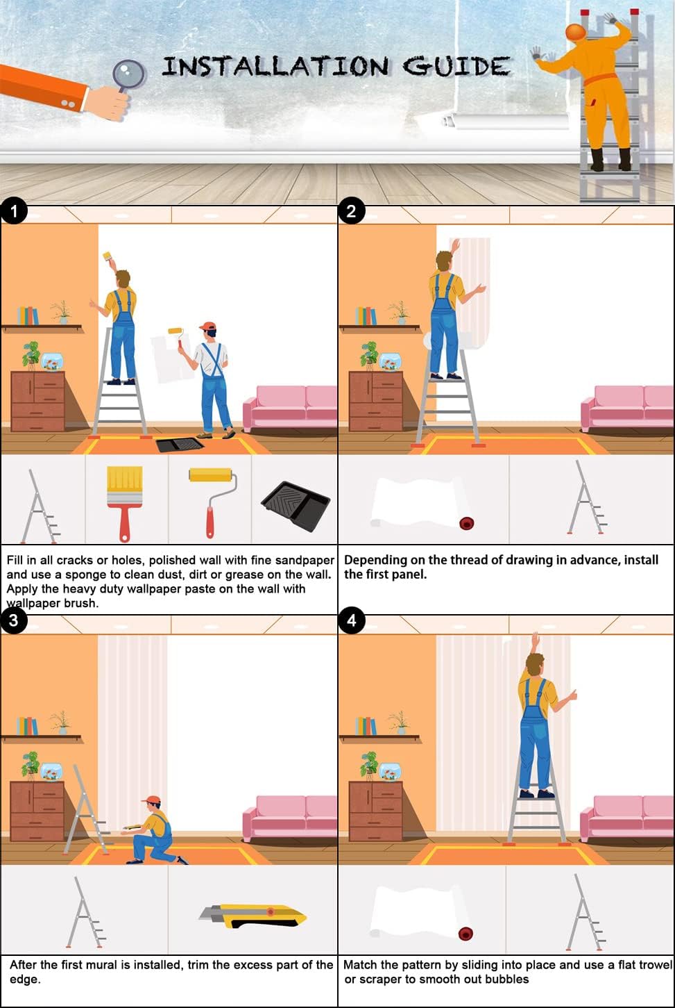 Abstract Art Wall Mural Fabric Texture Wallpaper for Bedroom Living Room (Not Peel n' Stick)