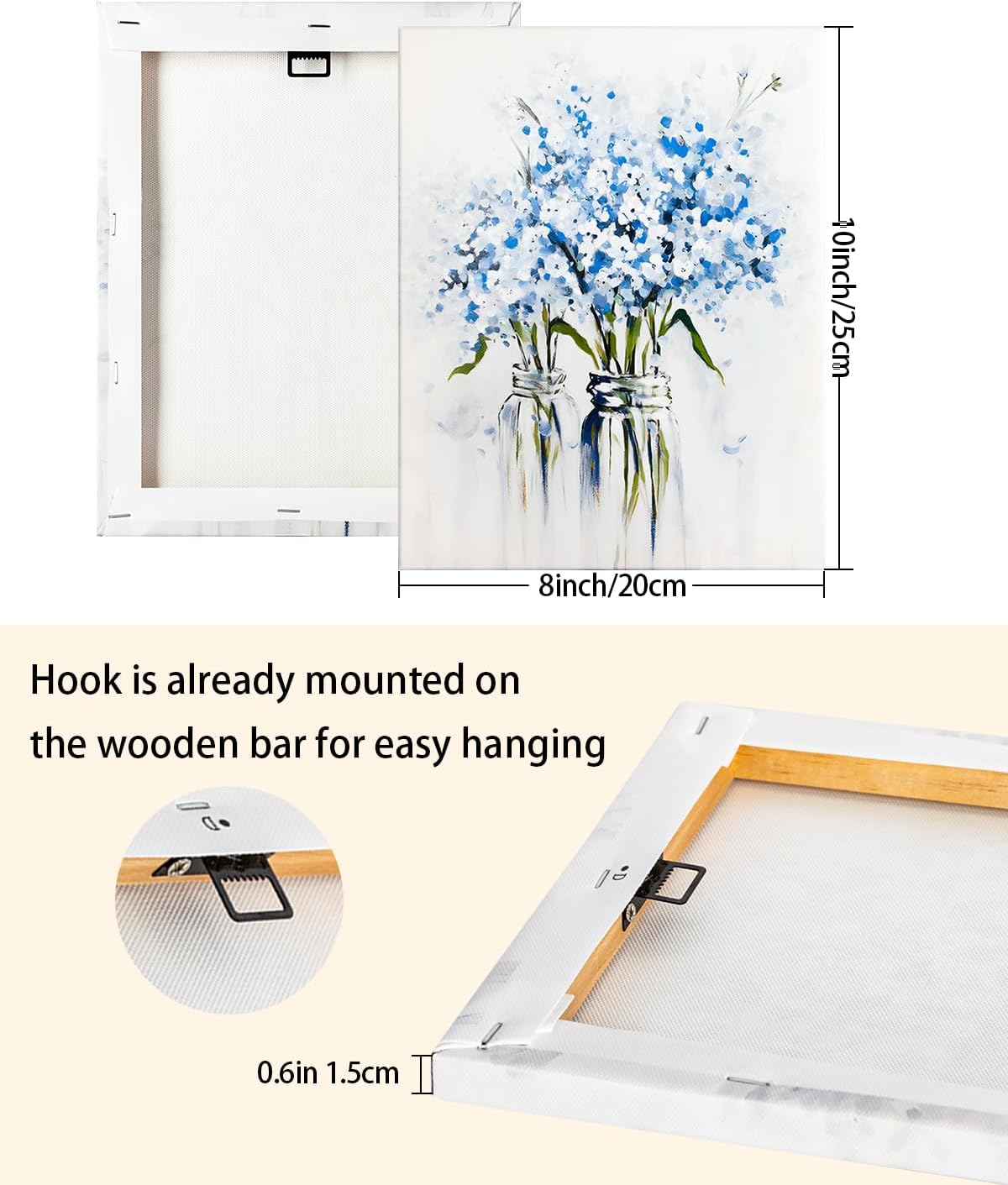 AbcCustomize Canvas Prints with Your Photos,Custom Canvas Wall Art for Bedroom, Living Room, Farmhouse Decor,Personalized Gifts Canvas Prints for Family,Friend,Lover,Pet