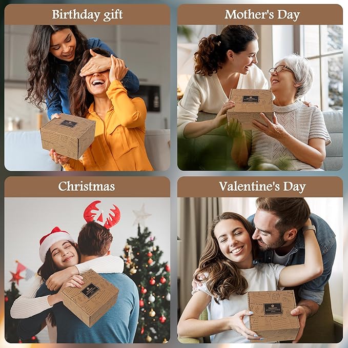 Scented Candle Set 4 Pack, Candle for Home Scented, Odor Eliminating, Stress Relief, 30oz, 220 Hours Long Lasting Soy Wax Gift Set for Women