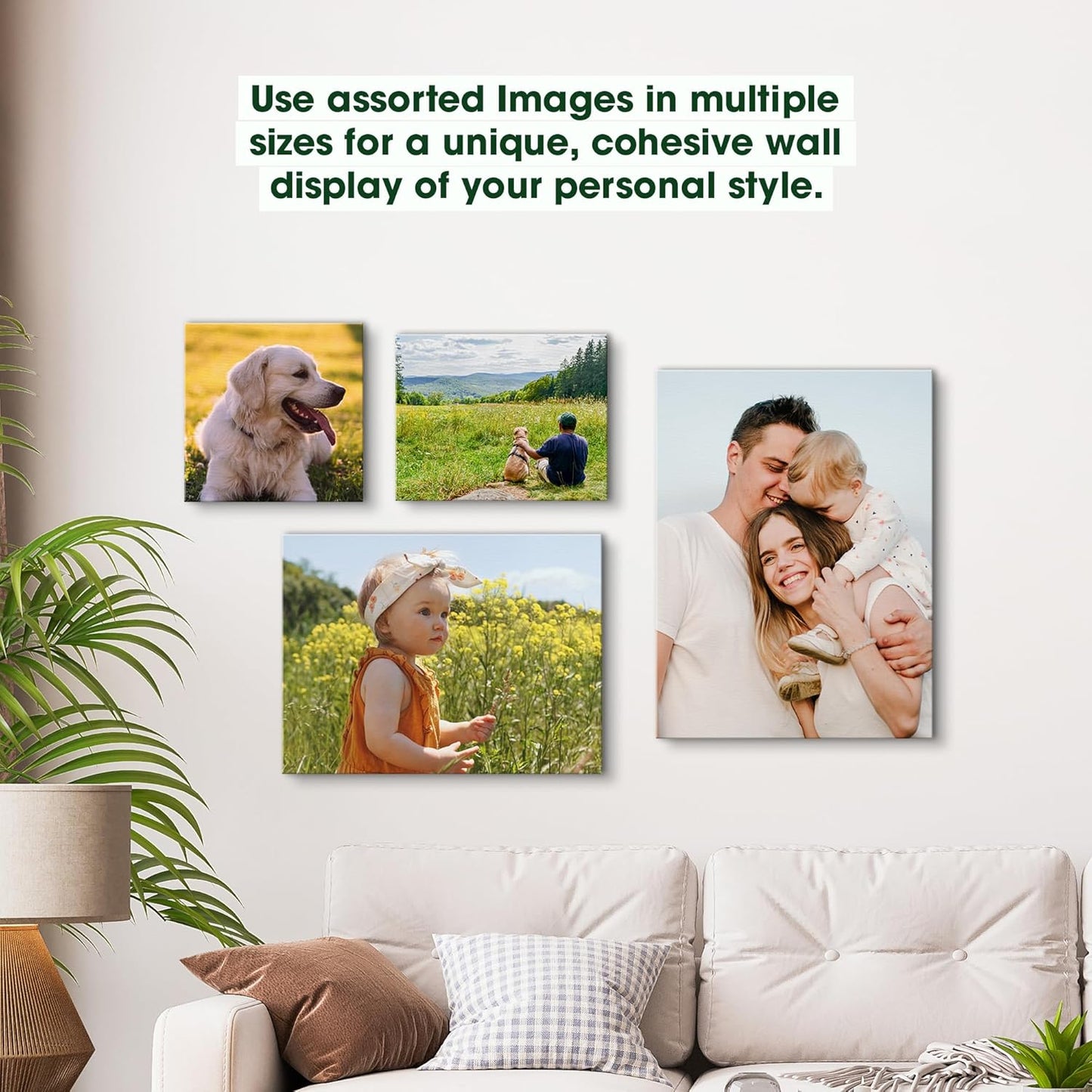 BuildASign Custom Canvas Prints with Your Photos – Personalized Picture To Canvas Wall Art, Perfect for Home Decor, Gifts & Keepsakes, Ready to Hang (24" L x 36" W x .75”D, Metallic Silver)