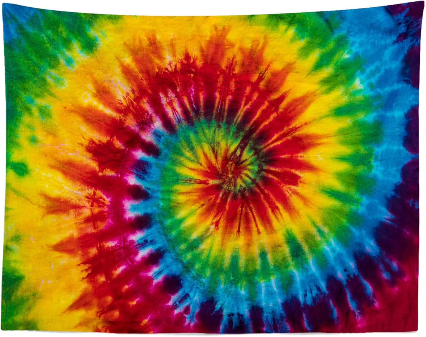 Loccor 12x8ft Tie Dye Tapestry Colorful Red Blue Yellow Green Orange Purple Retro Abstract Psychedelic Swirl Wall Hanging for Living Room Bedroom Dorm Home Decor (Pattern Painted on Polyester Fabric)