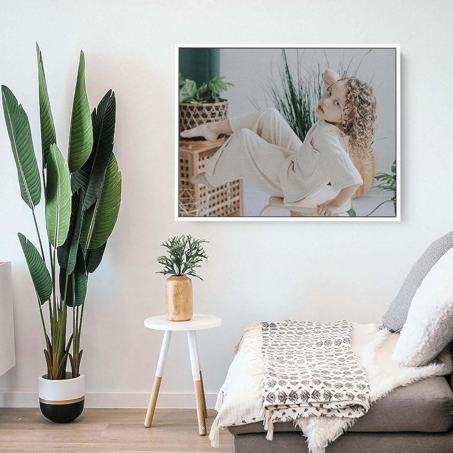 Personalized Custom Canvas Prints: Photo On Canvas (White, 12x16) Transform Your Photos into Stunning Framed Wall Art Digitally Printed Photo To Canvas Ideal for Home Decor, Gifts Keepsakes.