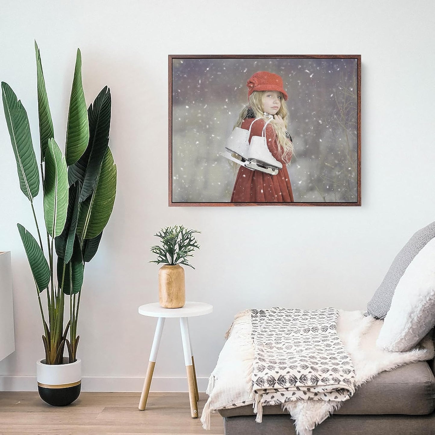 Personalized Custom Canvas Prints: Photo On Canvas (Dark Brown, 8x8) Transform Your Photos into Stunning Framed Wall Art Digitally Printed Photo To Canvas Ideal for Home Decor, Gifts Keepsakes.