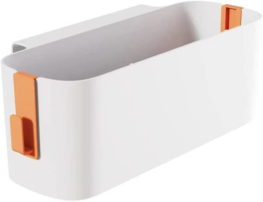 Bedside Storage Organizer Caddy Hanging Organizer Bunk Bed Shelf Holder Pocket for College Dorm Room Baby Bed Rails (Orange)