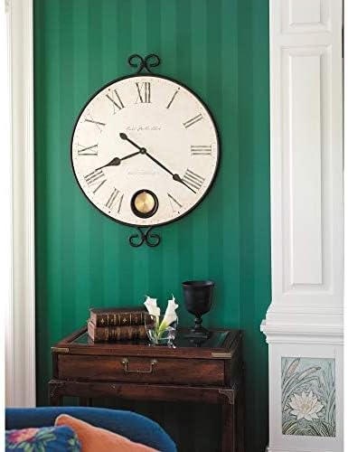 Howard Miller Magdalen Wall Clock – Exquisite Antique Decorative Analog Clock with Quartz Movement, Perfect for Room Decor, Bedroom Decor, Kitchen Clock, Office Wall Decor & Farmhouse Charm