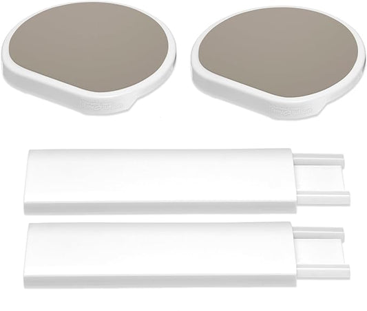 Expansion Pack - Greige - 2 Straight Tracks and 2 Trays. Does not Work Without the Lazy Susan Revolution Full Set (Sold Separately).