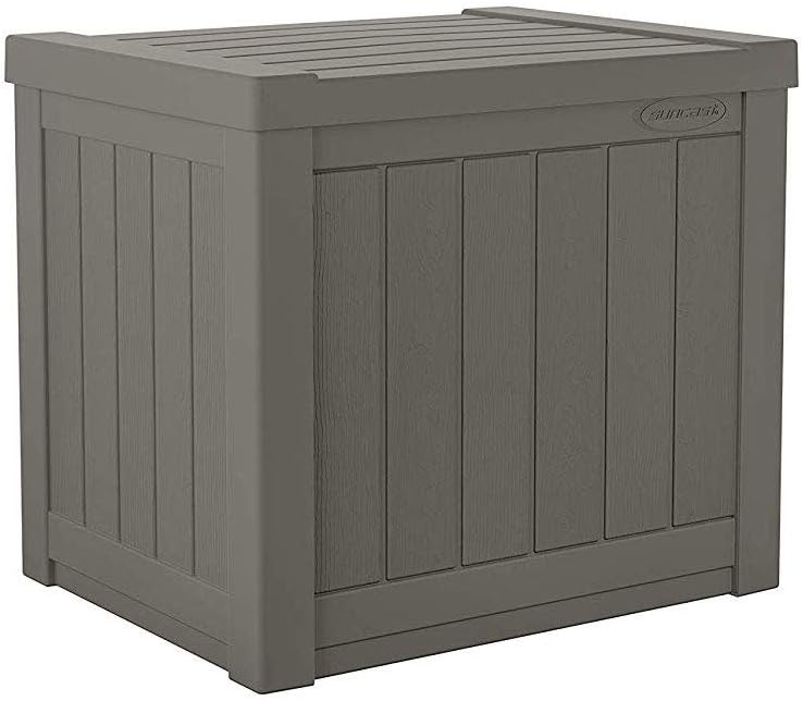 Suncast SS500ST 22 Gallon Small Resin Outdoor Patio Storage Deck Box (6 Pack)