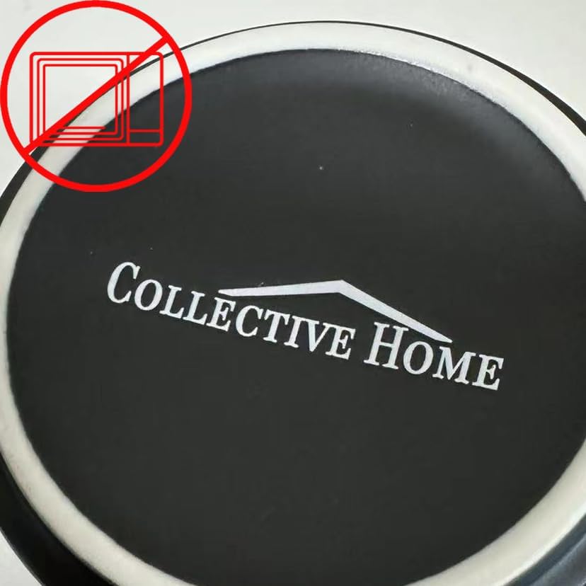 COLLECTIVE HOME - Black Monogram Ceramic Mugs, 15 oz Golden Initial Coffee Cups, Elegant Alphabet Tea Mugs, Personalized Halloween Mug with Gift Box, Perfect for Office and Home Décor (w)