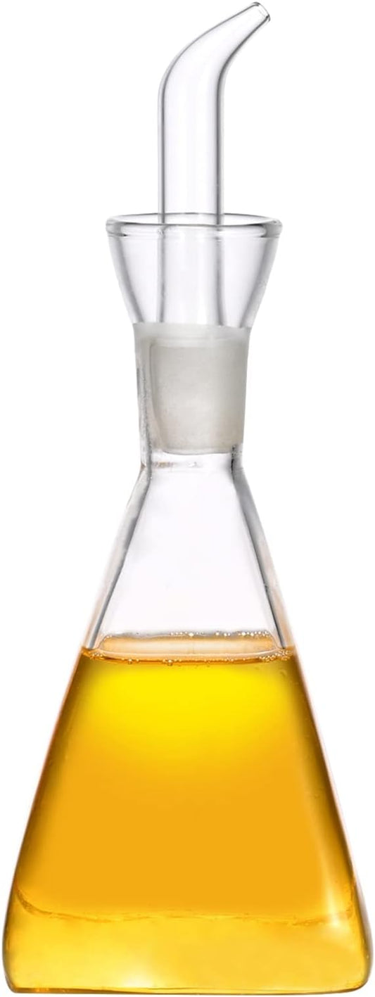 ELETON Olive Oil Dispenser Borosilicate Glass Bottle - 16 oz 500ml Non Drip Dispenser - Leak Proof Pourer Vinegar Drizzler Cruet - Easy Clean Drip Free Bottles for Kitchen