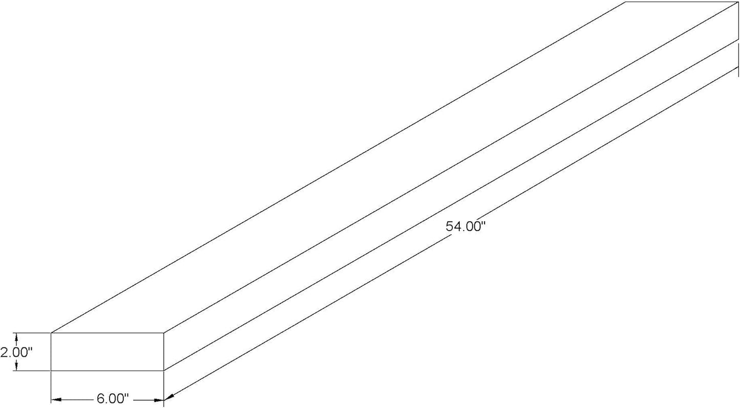 joelsantiques - 54 Inch Wooden Floating Shelves for Wall - 54x6x2 in - Made of Natural Wood - Long Heavy Duty Rustic Wall Shelves for Bedroom - Perfect for Living Room, Kitchen - Medium Brown