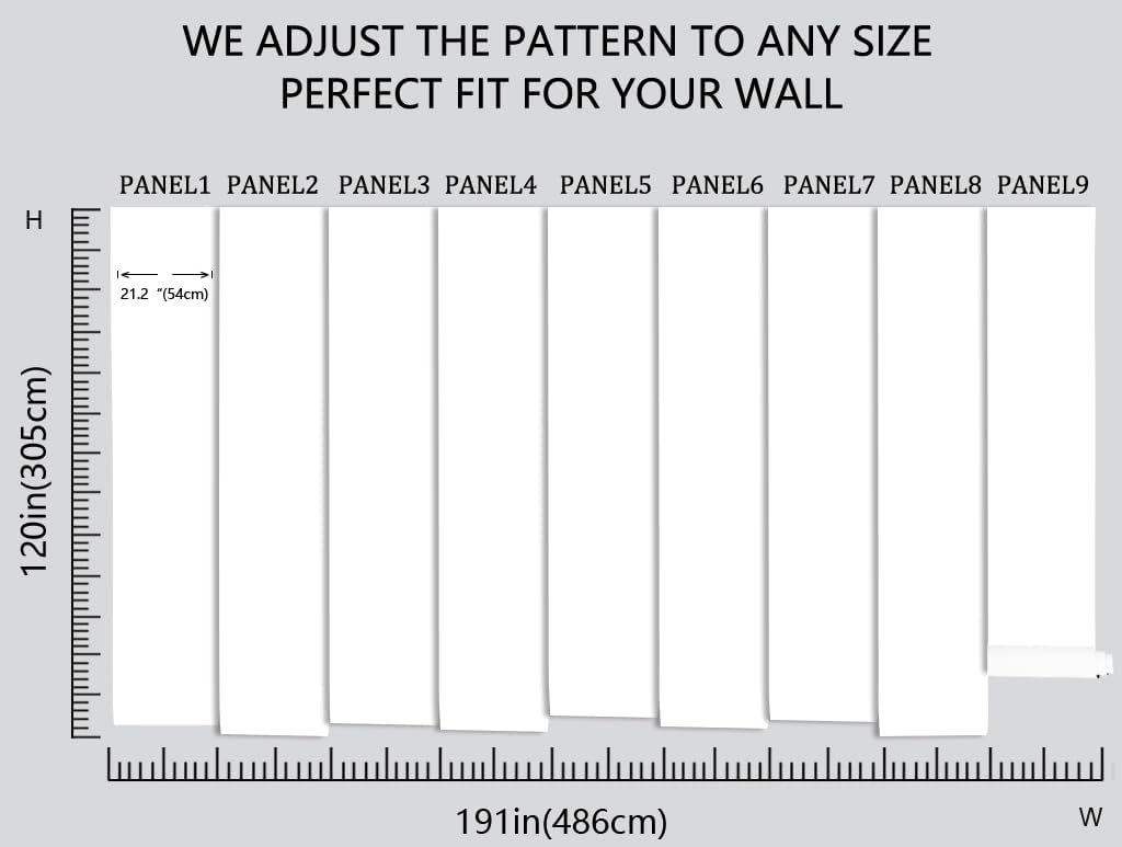 Sunshine in The Woods Mural, Large Jungle Mural, Suitable for Decorating Bedroom, Living Room, Bath Room Background Wall(Non-self-Adhesive)