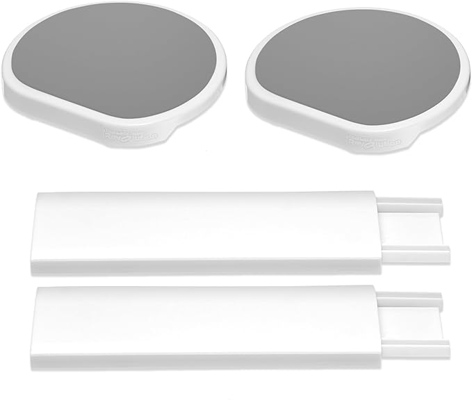 Expansion Pack - Light Gray - 2 Straight Tracks and 2 Trays. Does not Work Without the Lazy Susan Revolution Full Set (Sold Separately).