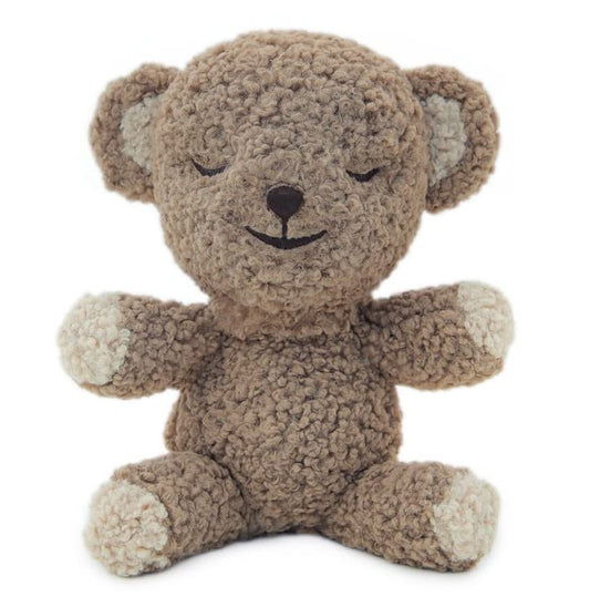SNOObear White Noise Machine - Cry-Activated Plush Baby Sleep Soother - Cocoa Woolly