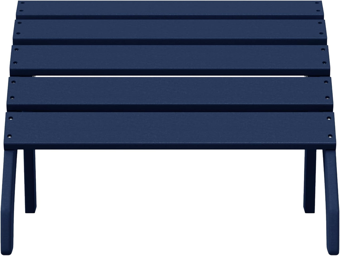 WestinTrends Dylan Outdoor Patio HDPE Adirondack Ottoman Footrest, Navy Blue