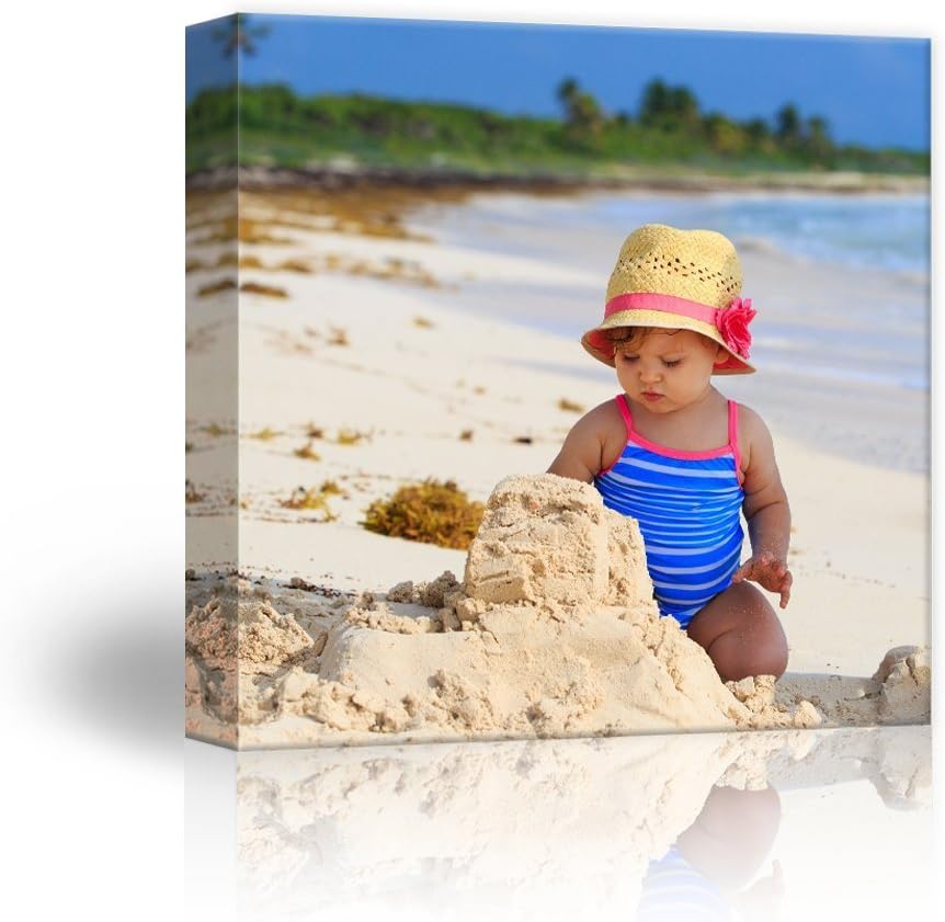 wall26 Personalized Photo to Canvas Print Wall Art - Custom Your Photo On Canvas Wall Art - Digitally Printed - 24" x 24"(Additional