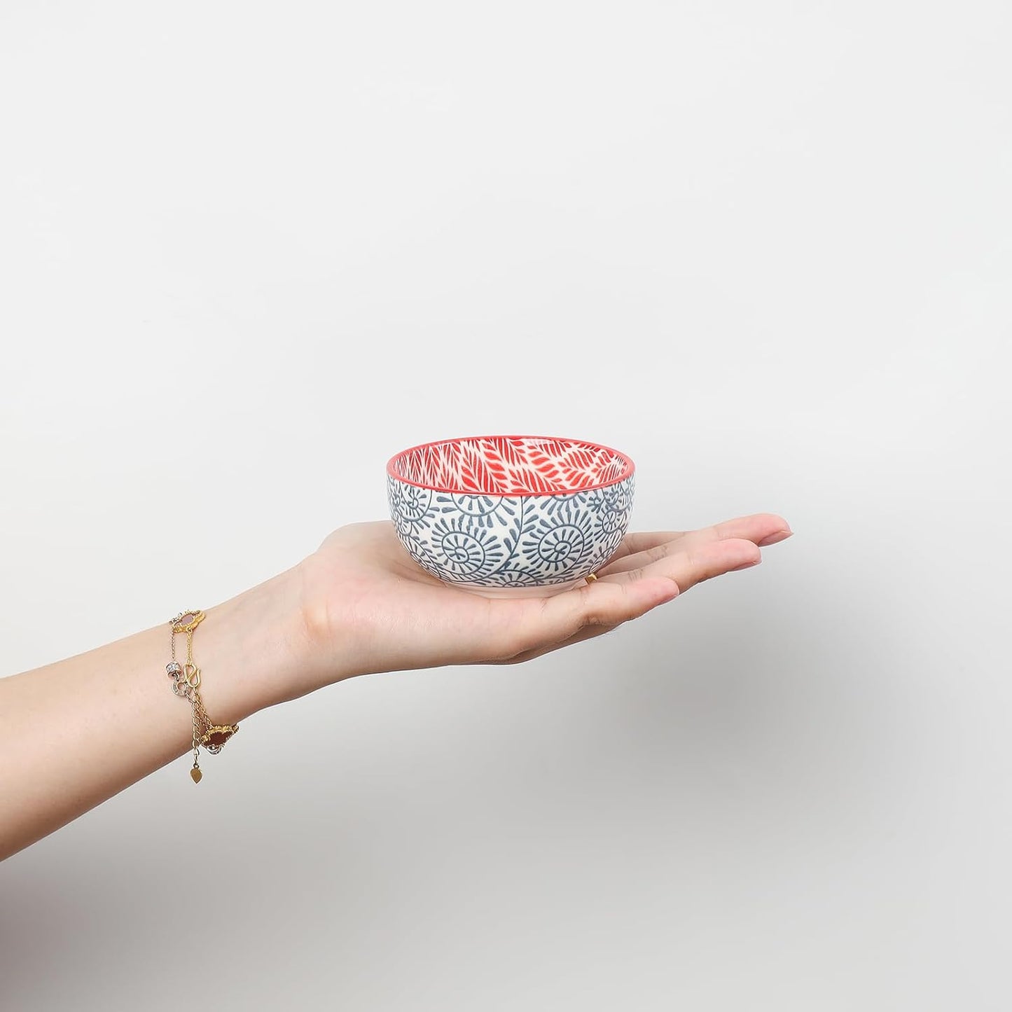 Selamica Ceramic 4 OZ Dipping Bowls Set, 3.5 Inch Mini Bowl for Dipping, Side Dishes, Microwave Dishwasher Safe, Set of 6, Assorted Colors