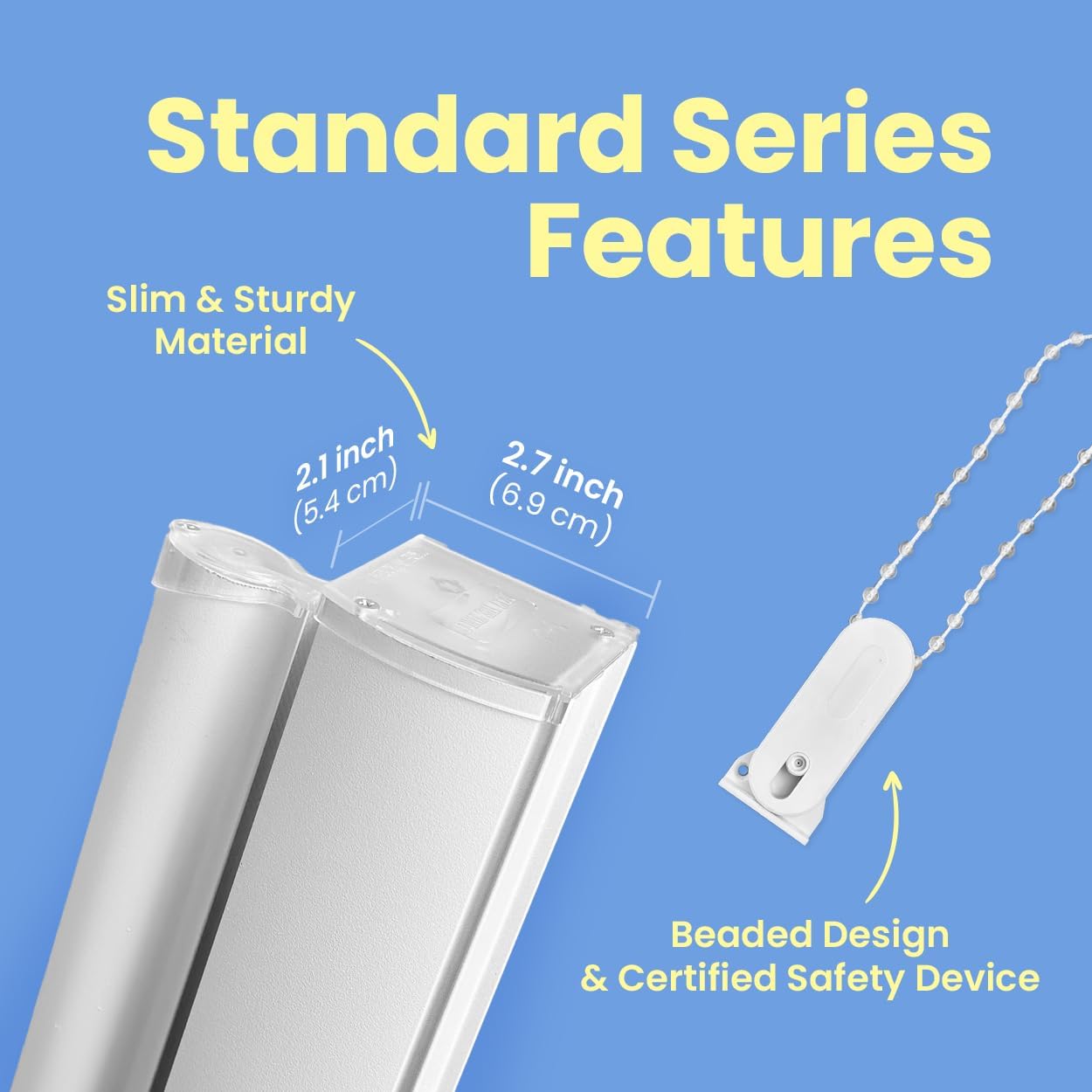 Foiresoft Standard Custom Zebra Roller Blinds for Windows [W10–105 x H10–115 Inch, Pastel_Blue, Basic], Light Filtering Dual Layer Shades for Bedroom, Living Room, Office, 13 Colors