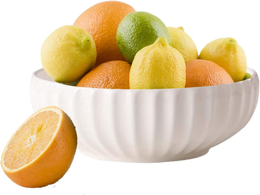 Ceramic Fruit Bowl for Home Kitchen Decor, 10" Large Fruit Basket,Decorative Fruit Storage for Table Countertop, Fruit and Vegetable Holder