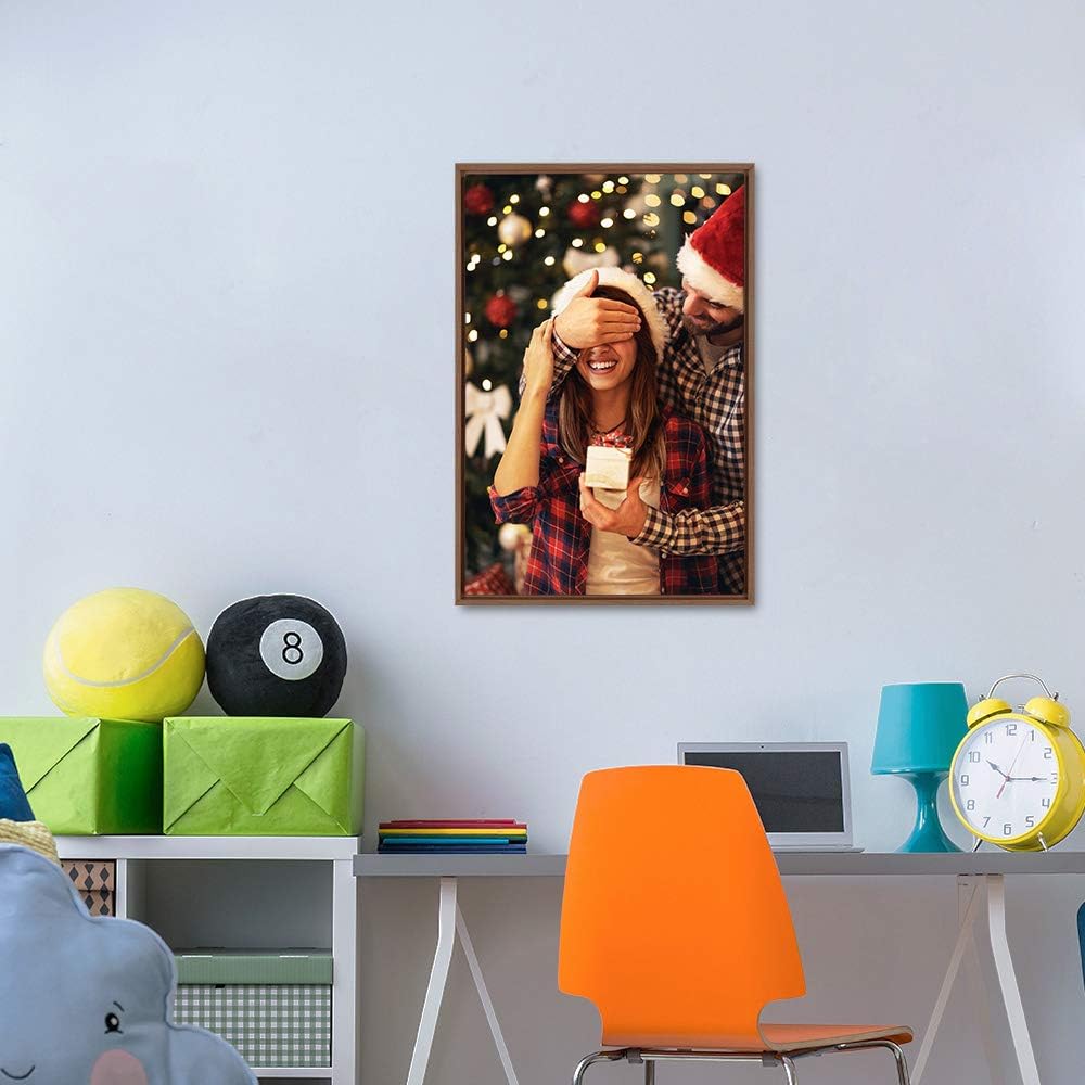 wall26 Framed Custom Canvas Wall Art for Living Room, Bedroom Canvas Prints for Home Decoration Ready to Hang - 16"x24", Natural Frame