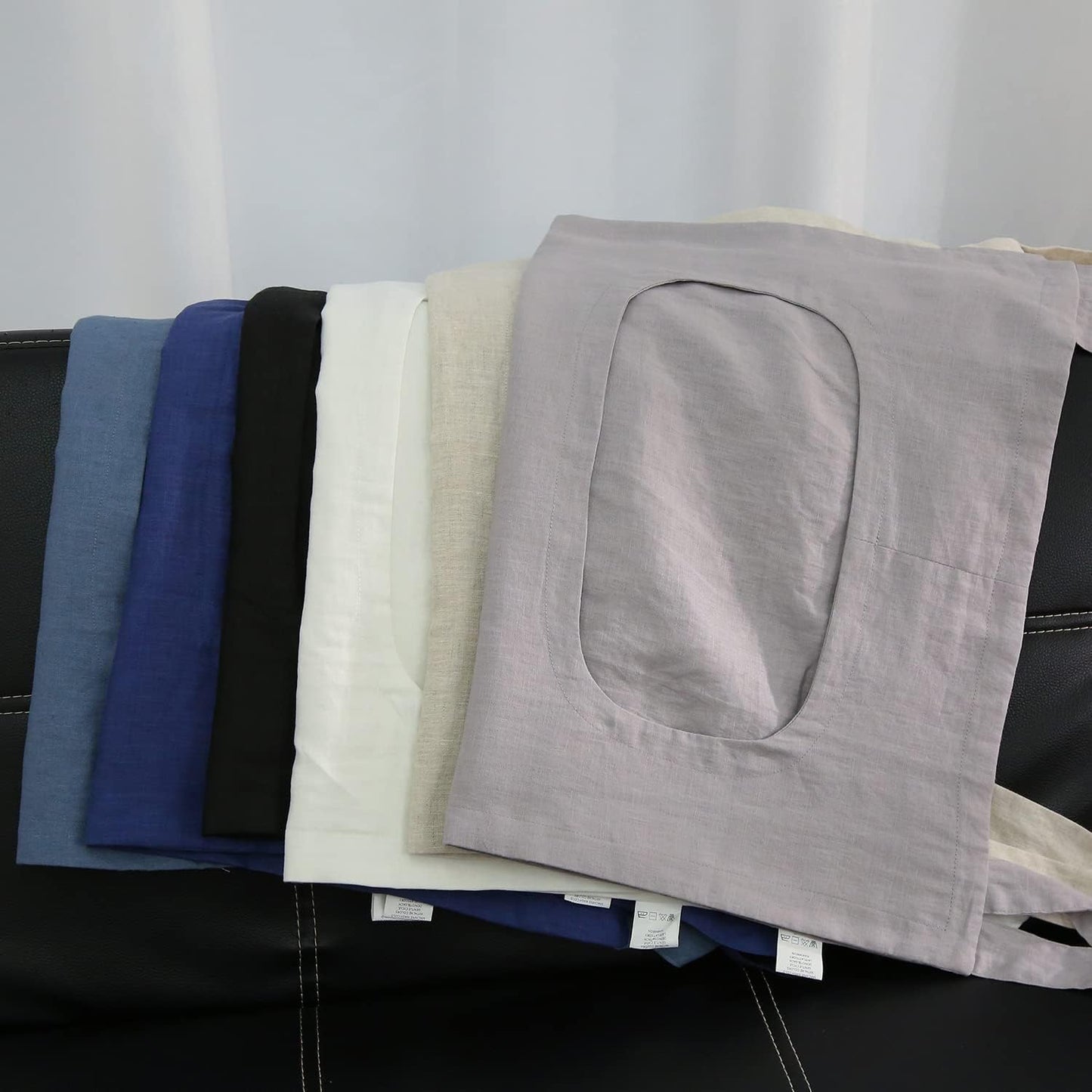 Amazhiyu 100% Linen Door Hanging Laundry Hamper Bag, 19x27 Inches Yellow