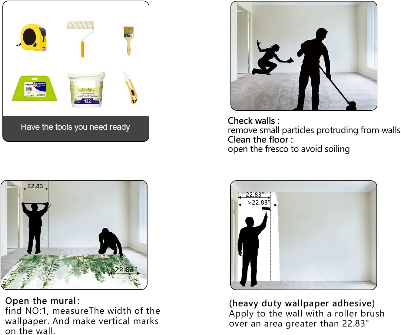 Boys or Girls Cartoon Pine Tree Forest wallpeper Nursery Kids Bedroom Wall Mural - 160"x108"（Not Peel and Stick）