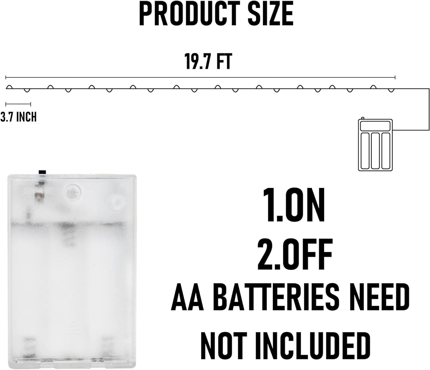 Dazzle Bright Fairy Lights Battery Operated, 20 FT 60 LED Silver Wire St. Patrick's Day Waterproof Battery Operated String Lights, Christmas Decorations for Indoor Outdoor Bedroom Yard Decor, Green