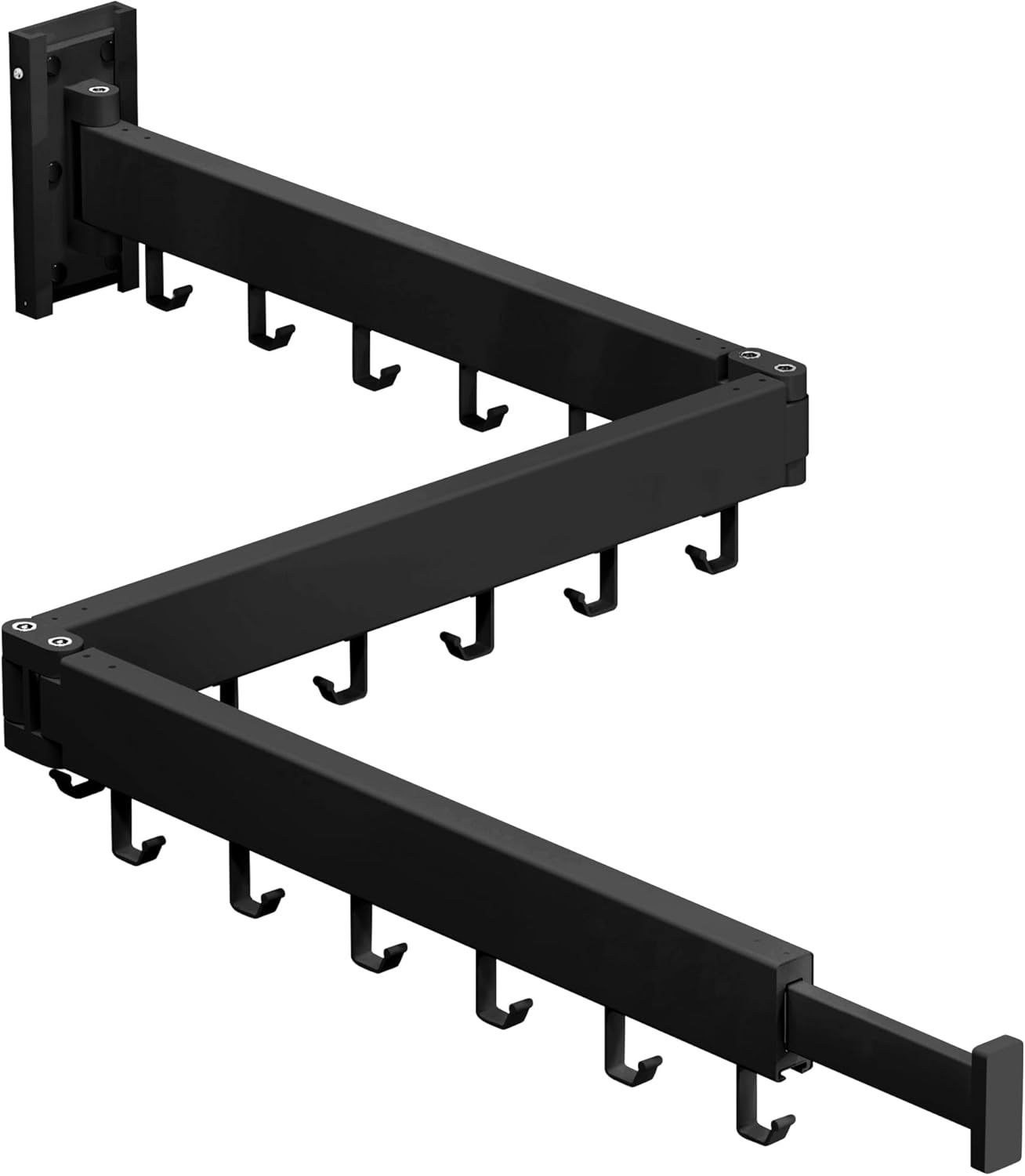 Clothes Drying Rack,Drying Rack Clothing,Luandry Drying Rack,Clothes Hanger Rack,Wall Mounted Luandry Rack,Folding Retractable,Frosted Stone Black Classic,ms-01