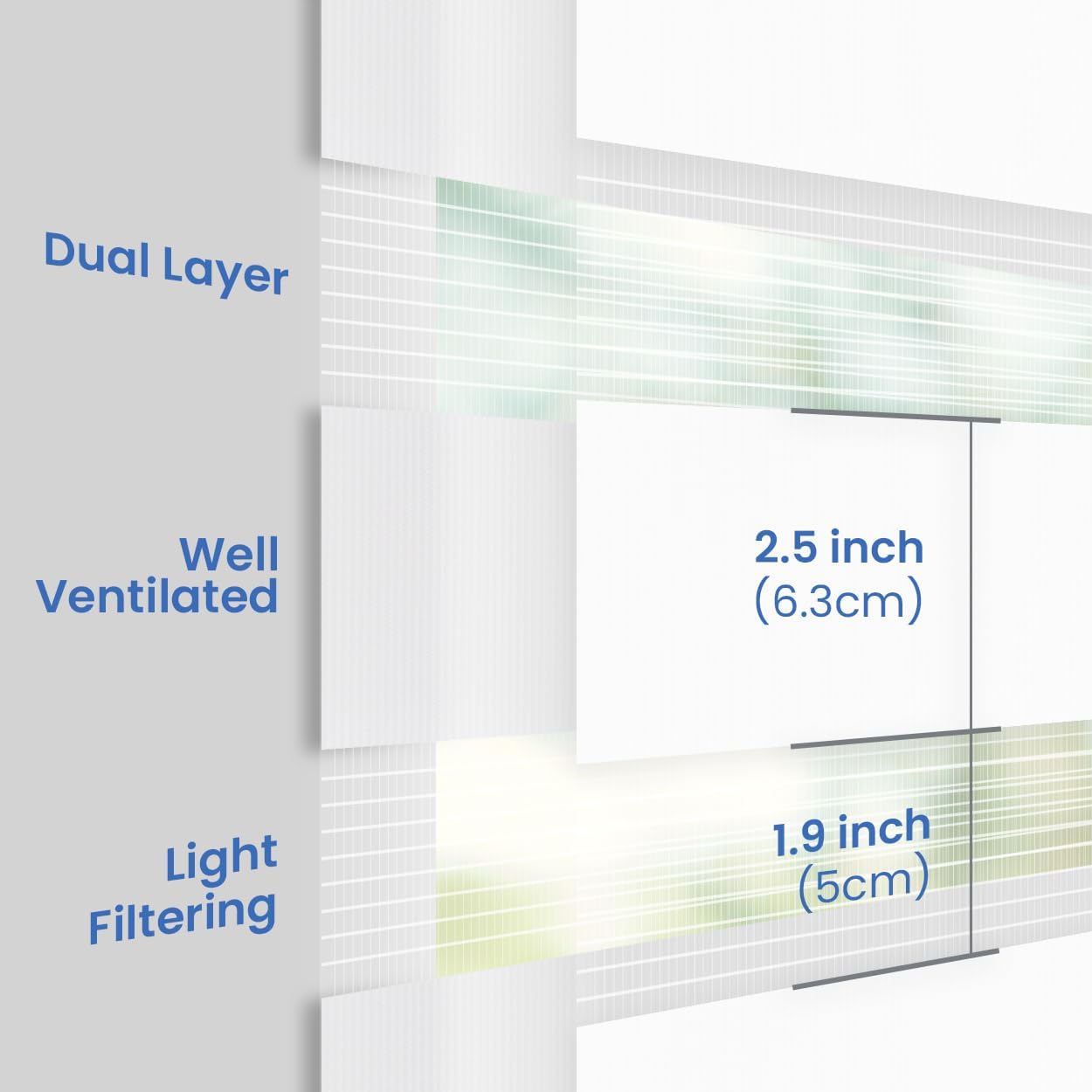 Foiresoft Standard Custom Zebra Roller Blinds for Windows [W10–105 x H10–115 Inch, Yellow, Basic], Light Filtering Dual Layer Shades for Bedroom, Living Room, Office, 13 Colors