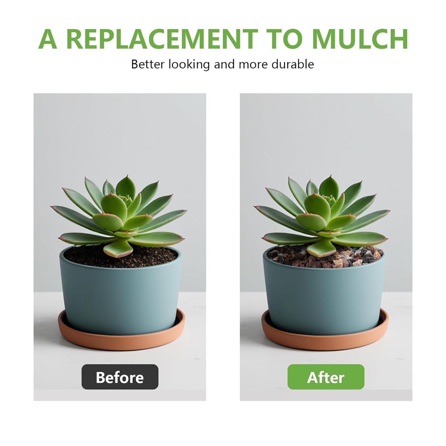 5lbs Small Rocks for Terrarium, Planters Drainage, 1/5 Inch Lava Rock for Bonsai Tree, Decorative Gravel for Succulents, Bamboo, Cactus, Mixed Color