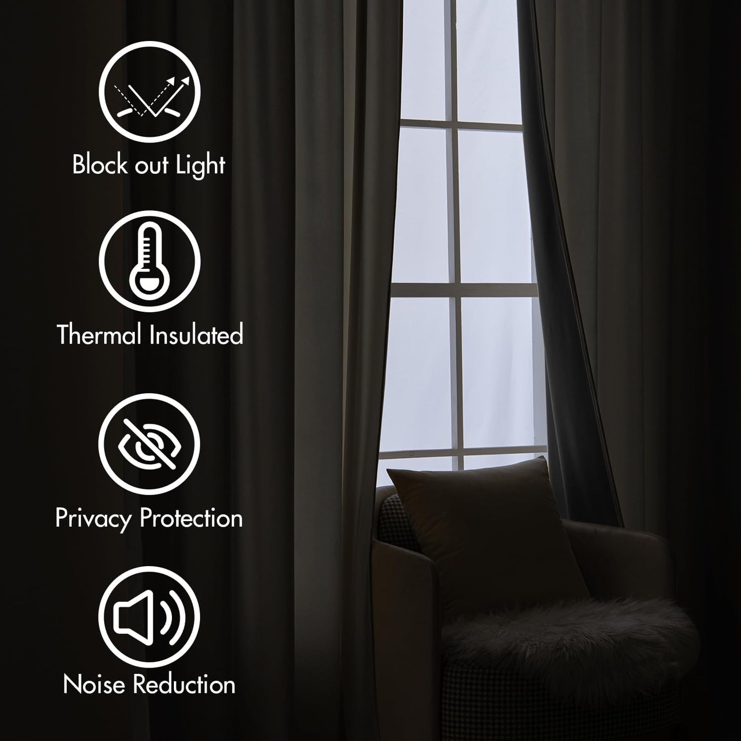 MIULEE Cream Beige Velvet Curtains 84 inches Long 2 Panels - Luxury Pinch Pleated Room Darkening Window Drapes for Bedroom Living Room Thermal Insulated Super Soft, Back Tab Rod Pocket Elegant Decor