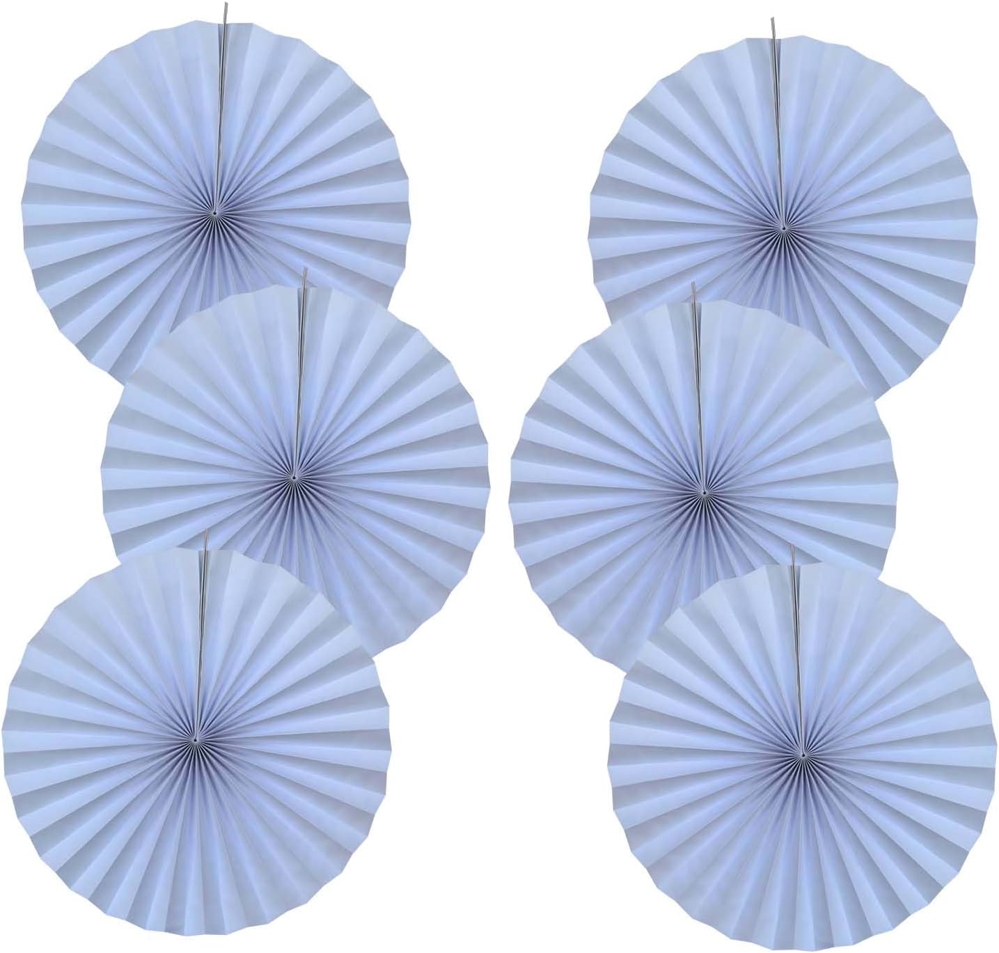 White Party Decorations,Wedding Decorations for Party Events Accessories,White Birthday Decor,Anniversary Decorations,Birthday Decorations for Men 16in Hanging Paper Fans 30 Color DIY Set(White)