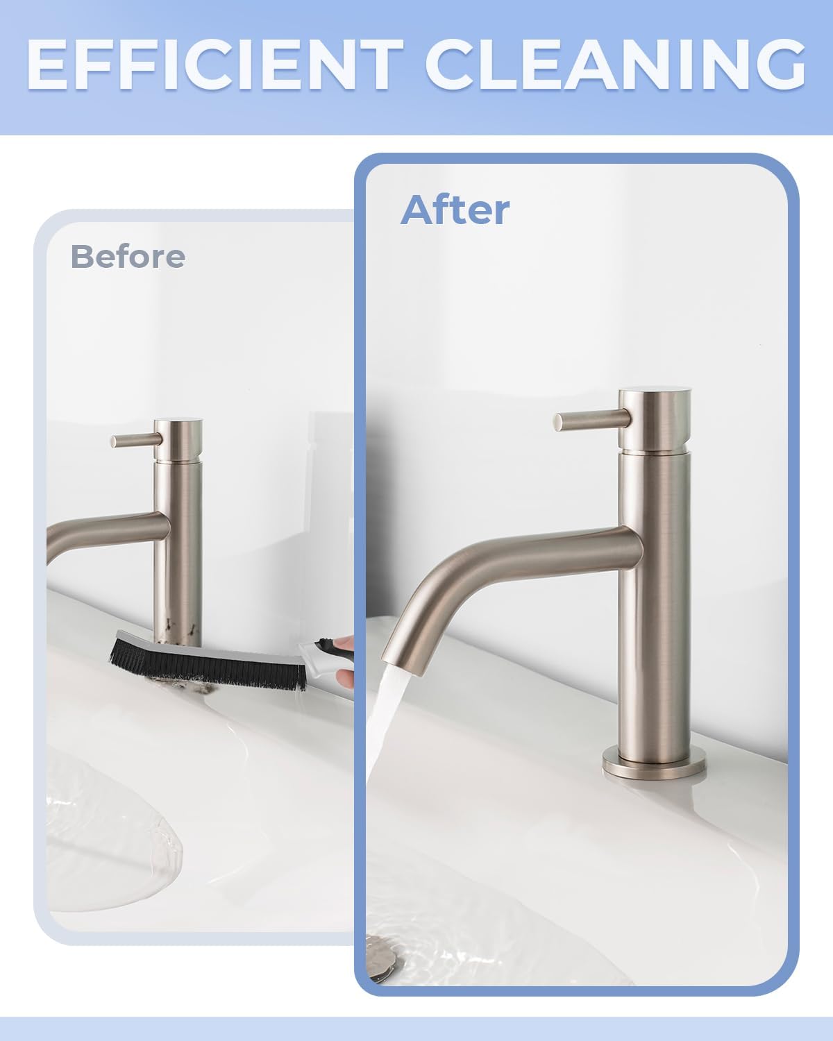 Crevice Cleaning Brushes, Scrub Brush for Hard to Reach Small Space, Home Essentials, Cleaning Supplies, Cleaning Tools for Household Use, Bathroom, Shower, Kitchen, Toilet, Window (3, Blue)