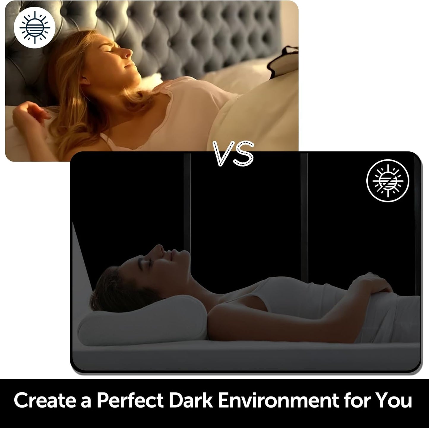 HIDBEA Mirror Blackout Window Film,100% Light Blocking Room Darkening Window Privacy Film,Mirror Glass Window Film Heat Control, Removable Window Cover Tint for Day Sleep (Mirror Black,17.7in x 6.5ft)