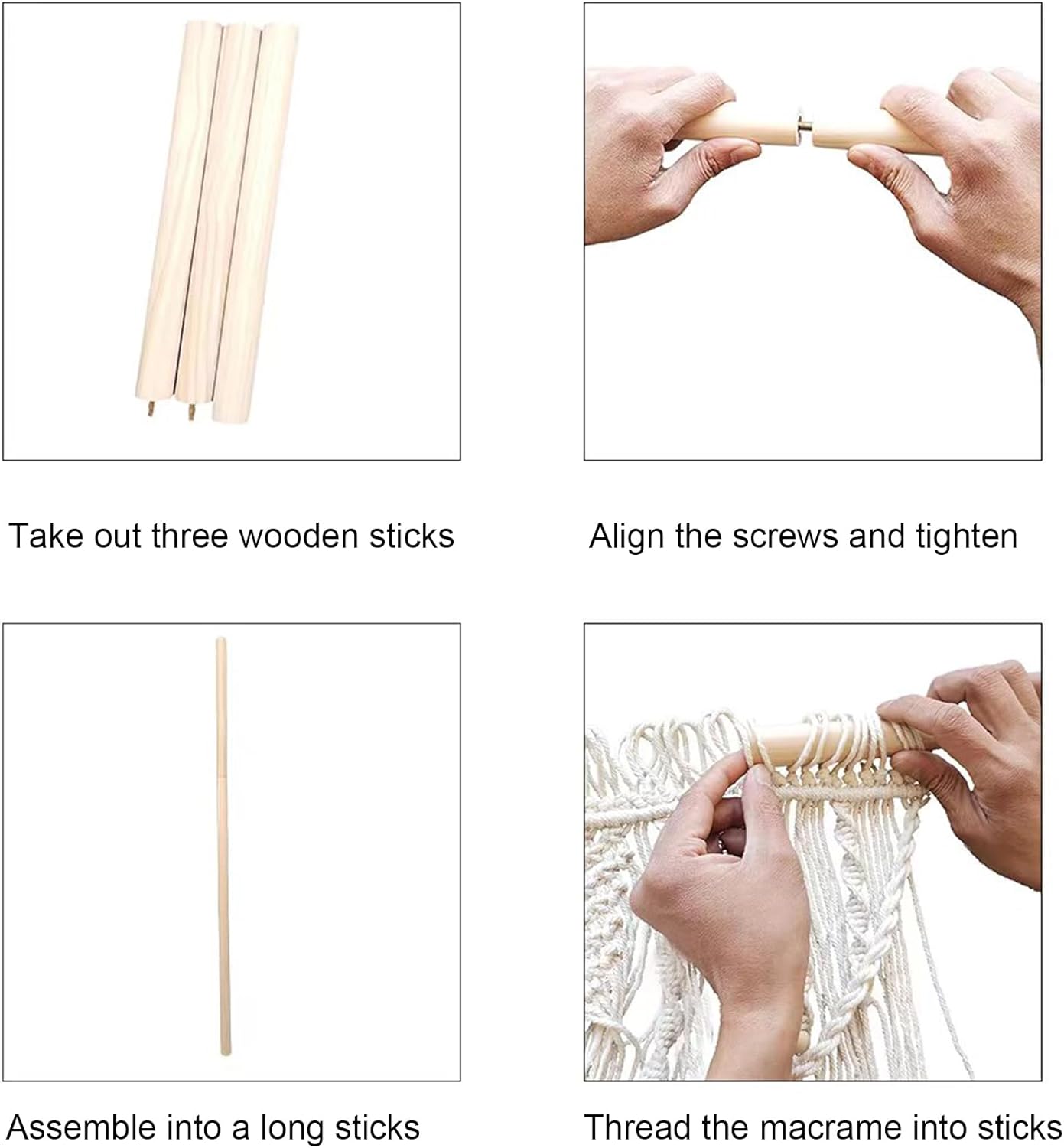 Achart Macrame Wall Hanging Large- Boho Wall Decor- large wall art- Wall Decor Living Room- Macrame Tapestry Boho Decor for Bedroom (Triangle)