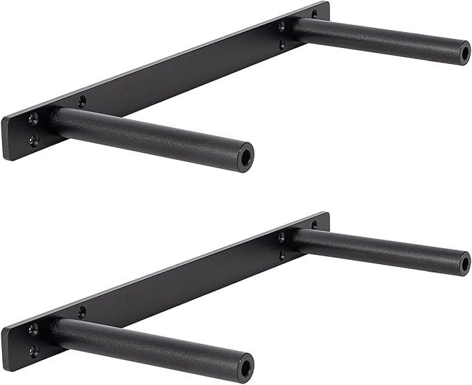 Hidden Shelf Brackets ， Floating Shelf Bracket (Additional Brackets -NO Kits) 16 Inch -2 Pcs