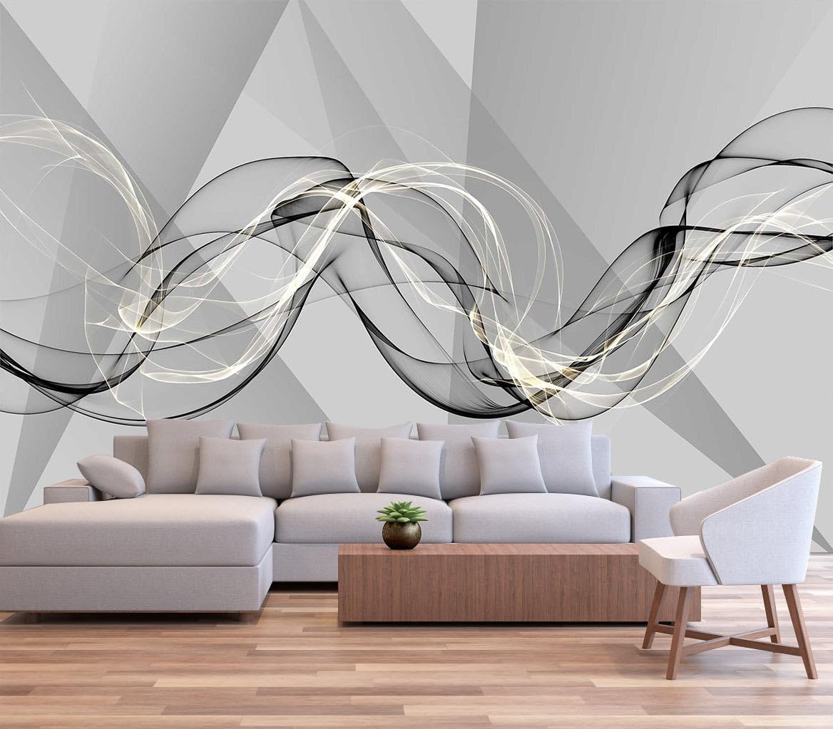 Misty Forest Mountains Nature Wallpaper for Interior Wall Decoration, Bathroom, Living Room, Bedroom Background Wall murals（Not Peel and Stick）