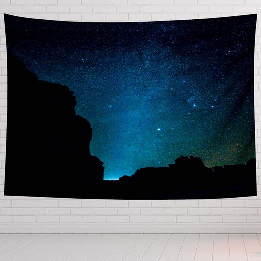 Galaxy Tapestry For Bedroom Milky Way The Starry Sky Over The Mountains In The Arches National Park Utah Tapestries Wall Hanging For Living Room Dorm Office 60×50 In