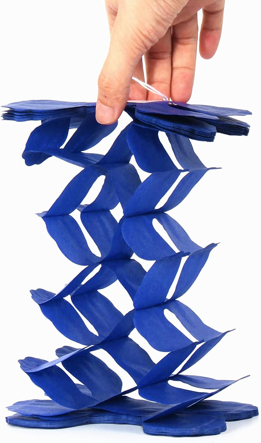 Navy-Blue Black-Silver Party-Decorations Streamers Garland - 157Ft Graduation Four-Leaf Clover Hanging Banner,Men Boys Birthday Wedding Bridal Neutral Baby Shower Fathers Day Decor Hugtmr