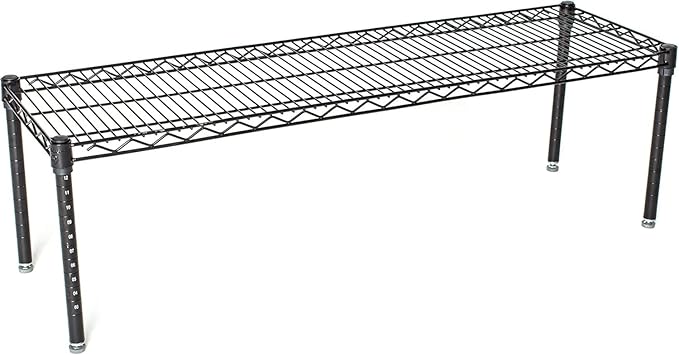 Omega Products Corporation 24" Deep x 60" Wide x 20" High Black Mobile Dunnage Rack