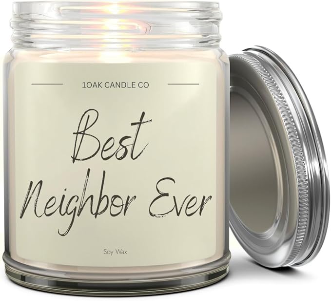 1OAK Vanilla Candle - Best Neighbor Gift for Christmas and Housewarming - Thank You Present for Women and Men