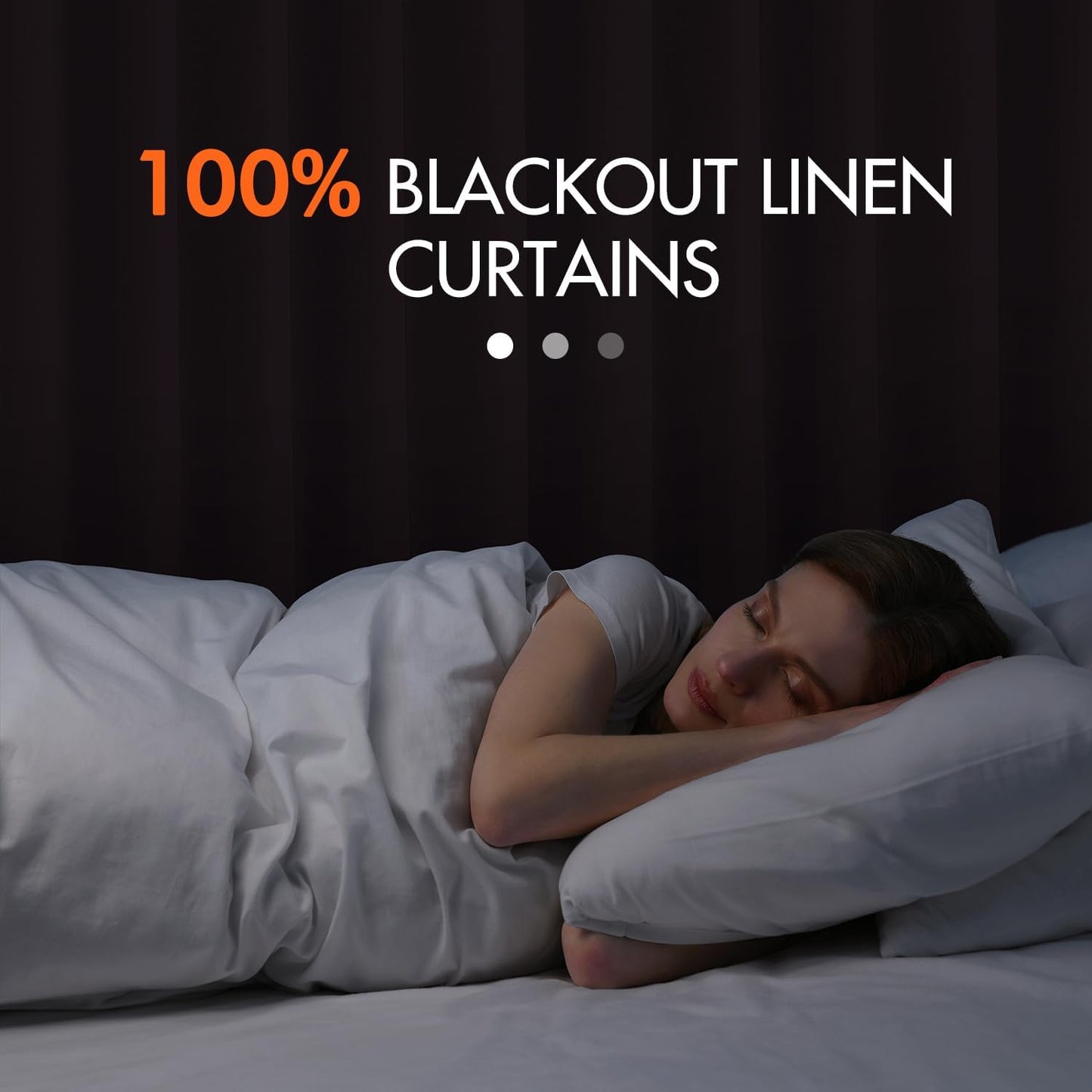 MIULEE 100% Blackout Curtains 96 Inch Long 2 Panels for Bedroom, Thick Faux Linen Black Out Curtain Room Darkening Back Tab Pleat Floor to Ceiling Window Drapes with Hooks for Living Room, Baby Pink